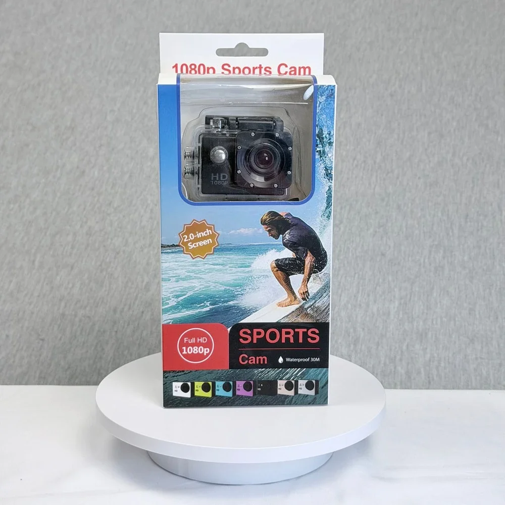 1080p Sports Cam Waterproof Action Camera 2.0 Inch Screen Black Full HD 977